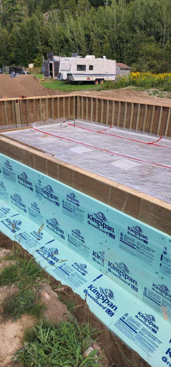 Driveway excavation and concrete forming
